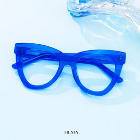 Óculos Judite Azul - HEMA - Retangular