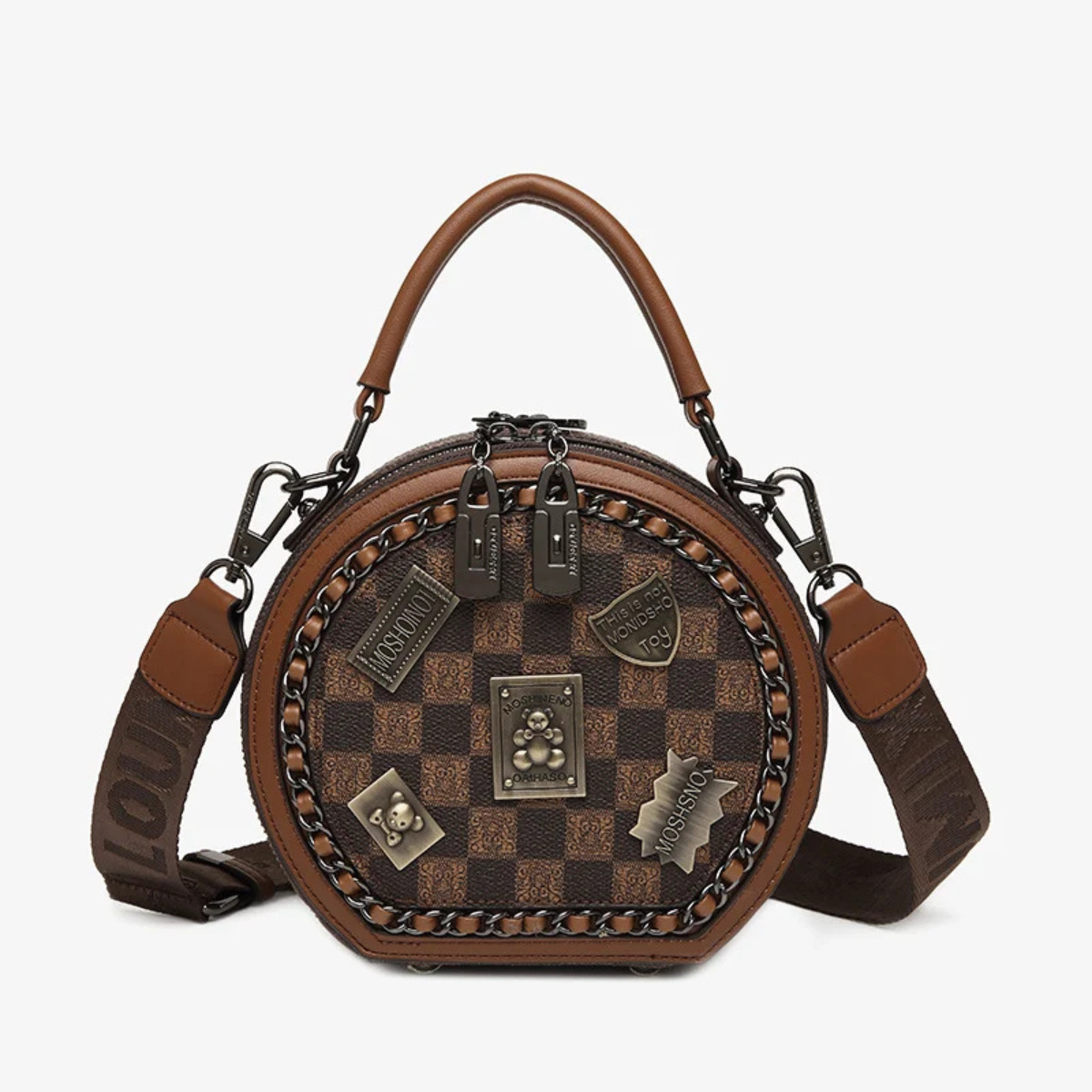 Bolsa de Couro Transversal  + Brinde Exclusivo Hema