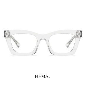 Óculos Feminino Retangular Aura Cinza Hema