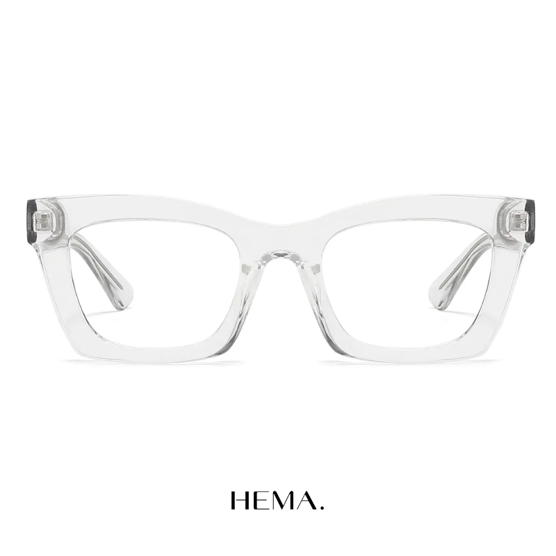Óculos Feminino Retangular Aura Cinza Hema