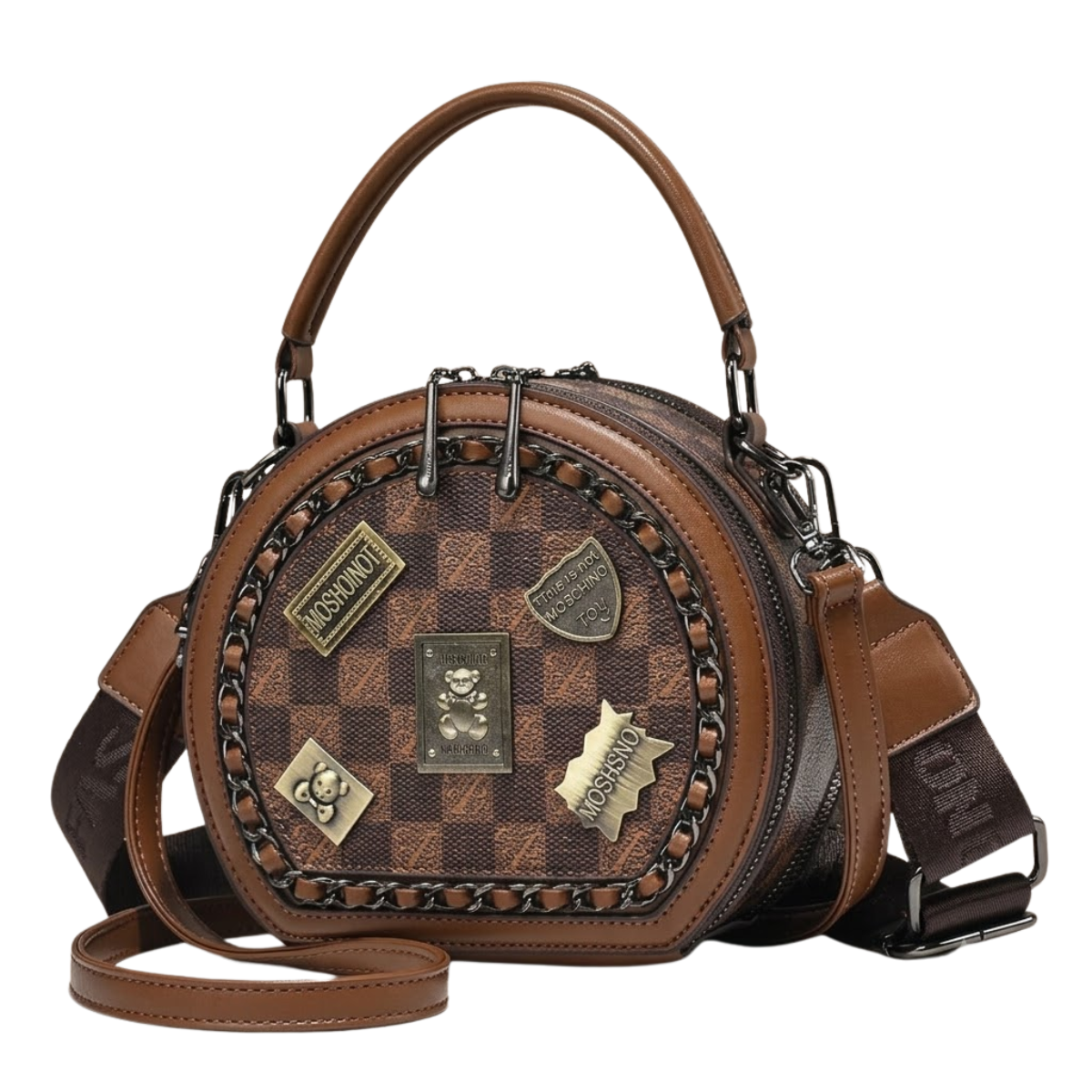Bolsa de Couro Transversal Florê