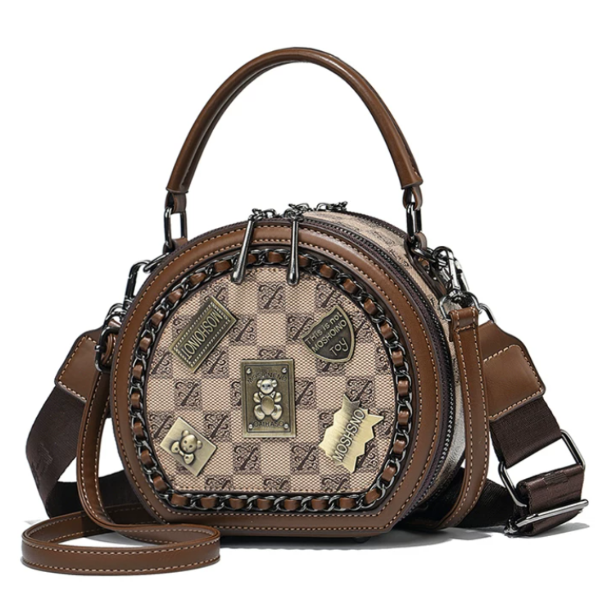 Bolsa de Couro Transversal Florê