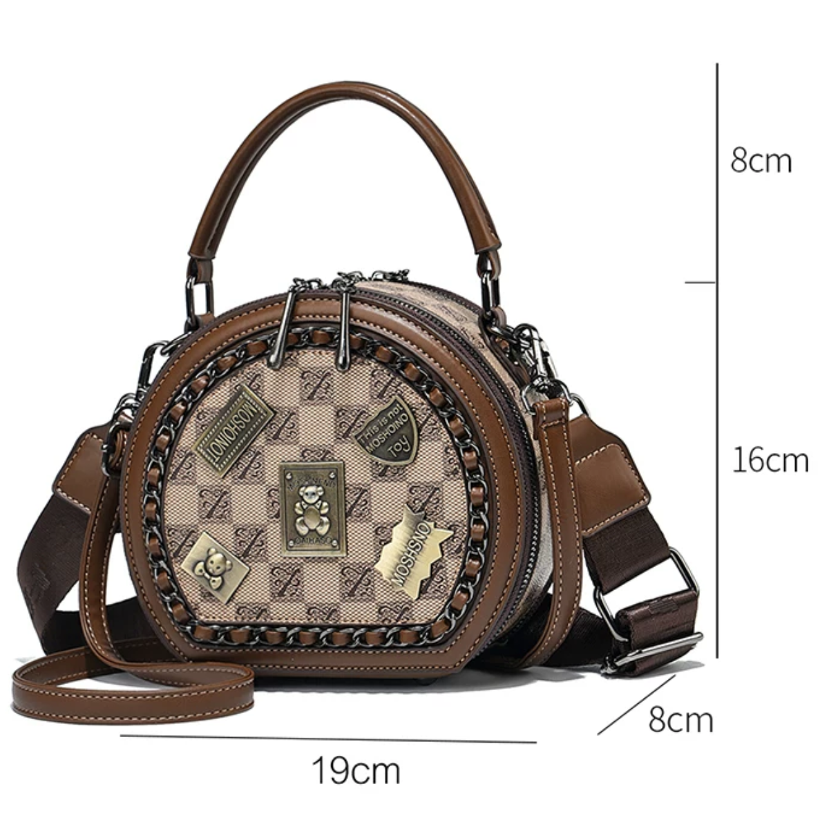 Bolsa de Couro Transversal Florê