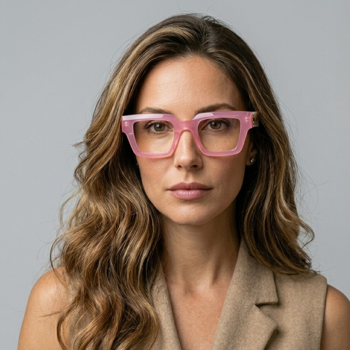 Armação de grau em acetato - Vega Rosa