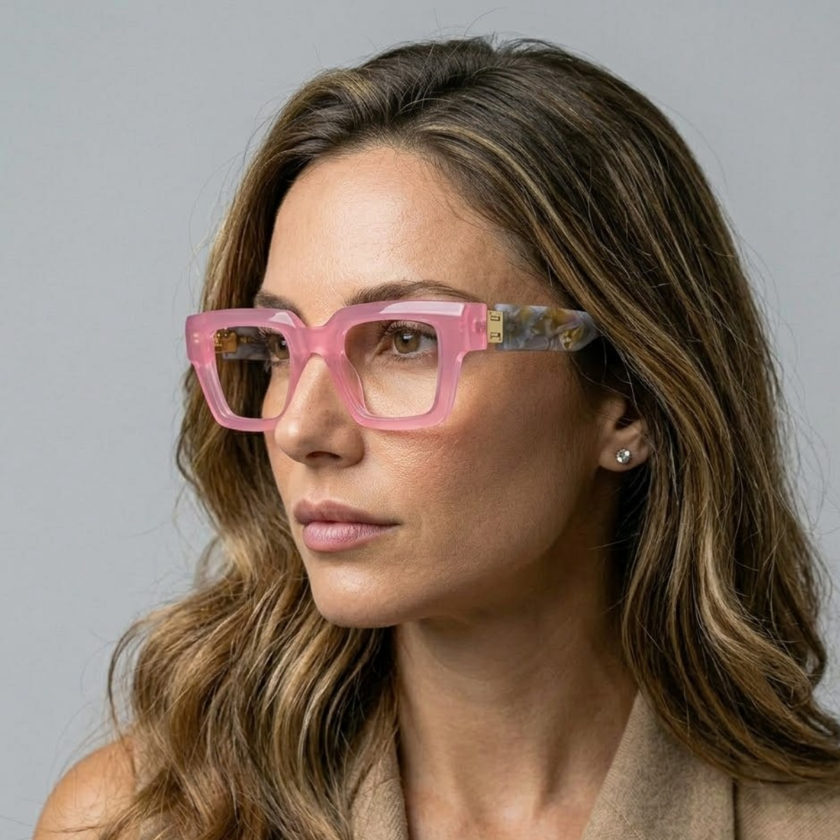 Armação de grau em acetato - Vega Rosa